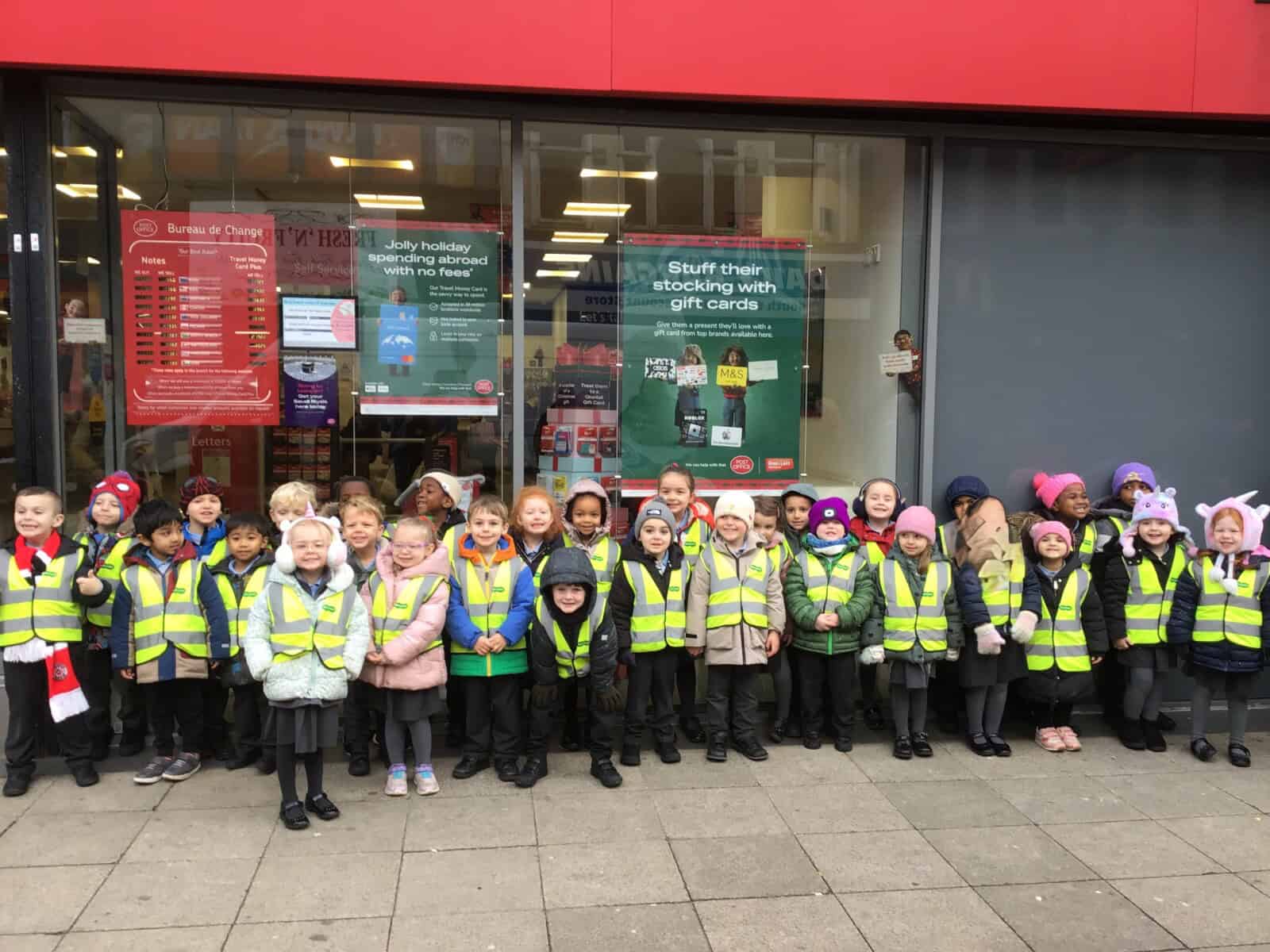 Reception Visit The Post Office – St Bede's Catholic Primary, South Shields